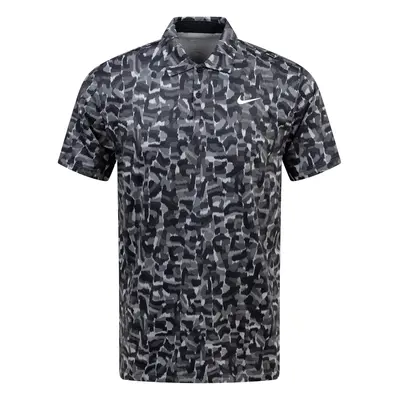 NIKE DRI-FIT TOUR CONFETTI GOLF POLO SHIRT - BLACK - M