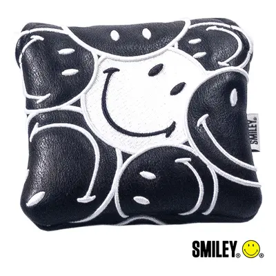 SMILEY ORIGINAL STACKED MALLET PUTTER HEADCOVER - BLACK