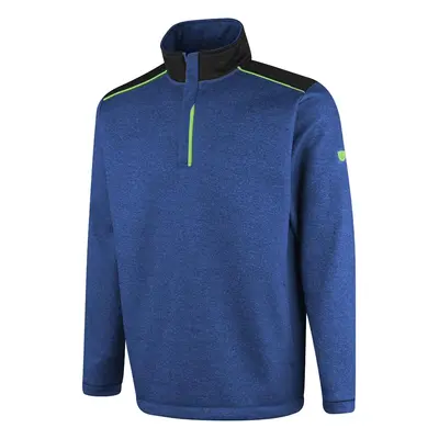 ISLAND GREEN SEAM POCKETS THERMAL 1/4 ZIP PULLOVER - ROYAL BLUE - M