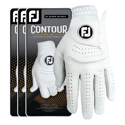 FOOTJOY CONTOUR FLX LEATHER GOLF GLOVE - 3 FOR 2 - 3 FOR 2 , LH (FOR RH GOLFER) , S