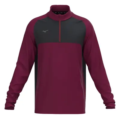 MIZUNO 2025 CONTRAST 1/4 ZIP MIDLAYER - BURGUNDY - L