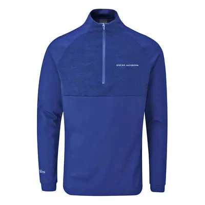 OSCAR JACOBSON LEXINTON 1/4 ZIP JUMPER - ELECTRIC - M