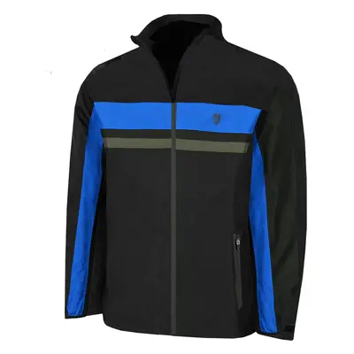 ISLAND GREEN IG TECH WATERPROOF GOLF JACKET - BLACK / BLUE - XL