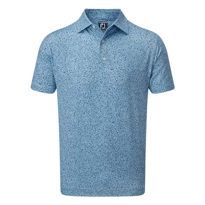 FOOTJOY GRANITE PRINT GOLF POLO SHIRT 88417 - DUSK BLUE - S