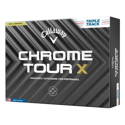 CALLAWAY CHROME TOUR X TRIPLE TRACK GOLF BALLS - WHITE - 1 Dozen