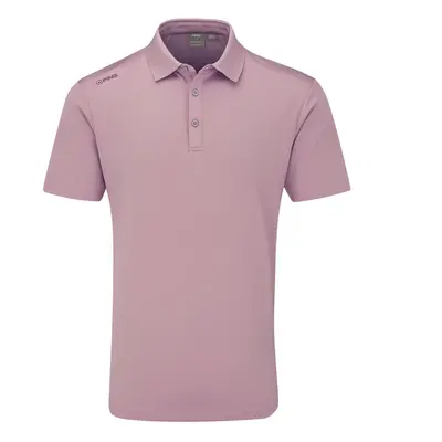 PING LINDUM GOLF POLO SHIRT - ROSEWOOD - S