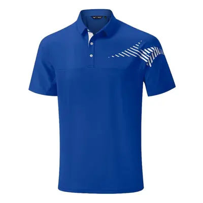 MIZUNO LASER RB GOLF POLO SHIRT - BLUE - M