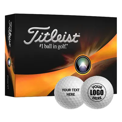 TITLEIST PRO V1 GOLF BALLS - WHITE PERSONALISED