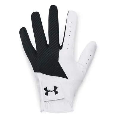 UNDER ARMOUR MEDAL ALL WEATHER GOLF GLOVE - WHITE / BLACK - LH (FOR RH GOLFER) , S