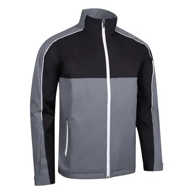 SUNDERLAND MATTERHORN WATERPROOF GOLF JACKET - GUNMETAL / BLACK / WHITE - S