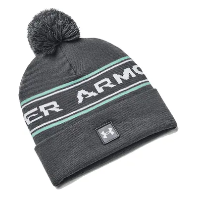 UNDER ARMOUR HALFTIME POM BEANIE - PITCH GREY