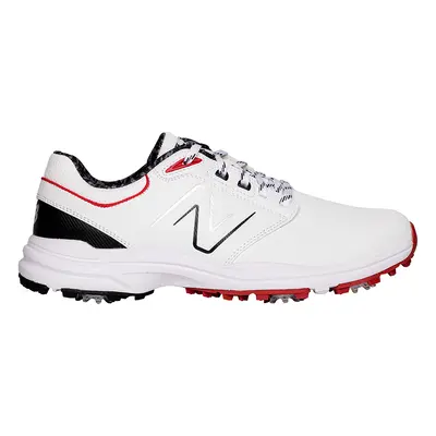 NEW BALANCE BRIGHTON SPIKED GOLF SHOES - WHITE / RED - 8 UK