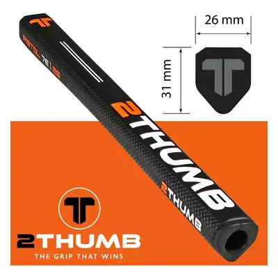 2THUMB PISTOL 7E GOLF PUTTER GRIP- BLACK - Pistol 7E 26