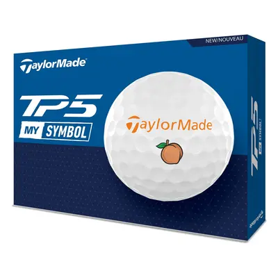 TAYLORMADE 2025 TP5 PEACH GOLF BALLS - 1 Dozen