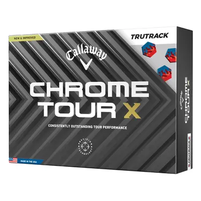 CALLAWAY CHROME TOUR X TRUTRACK GOLF BALLS - WHITE - 1 Dozen