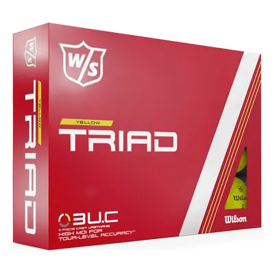 WILSON STAFF TRIAD GOLF BALLS - YELLOW - 1 Dozen