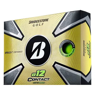 BRIDGESTONE E12 CONTACT GOLF BALLS - MATTE GREEN - 1 Dozen