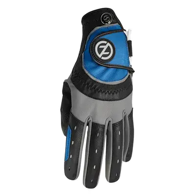 ZERO FRICTION ONE SIZE FITS ALL XTREME CABRETTA GOLF GLOVES - BLACK / BLUE