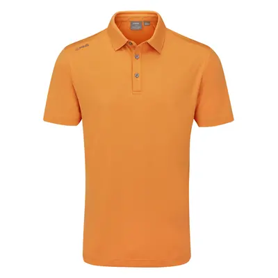 PING 2025 LINDUM GOLF POLO SHIRT - Tangerine , 2XL