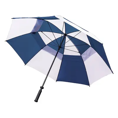 LONGRIDGE DELUXE 60'' WINDPROOF DUAL CANNOPY GOLF UMBRELLA - NAVY