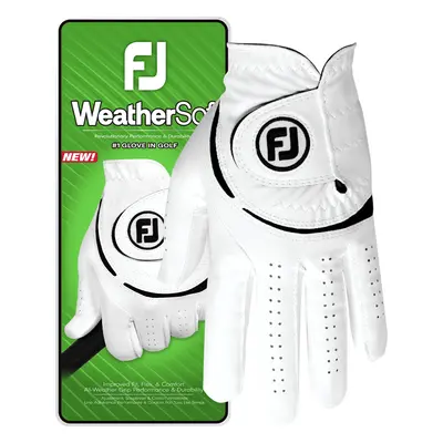 FOOTJOY 2025 MENS WEATHERSOF GOLF GLOVE - WHITE - RH (FOR LH GOLFER) , S