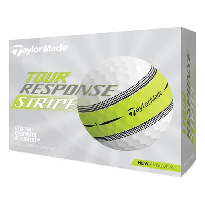 TAYLORMADE TOUR RESPONSE STRIPE GOLF BALLS - GREEN - 1 Dozen