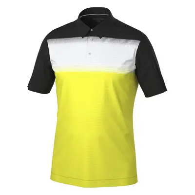 GALVIN GREEN MIRCA GOLF POLO SHIRT - SUNNY LIME / WHITE / BLACK - M