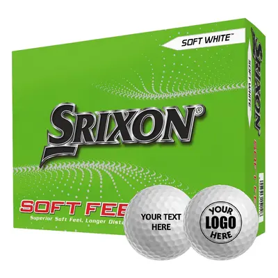 SRIXON SOFT FEEL GOLF BALLS PERSONALISED - WHITE