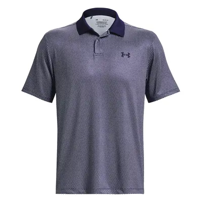 UNDER ARMOUR PERFORMANCE 3.0 PRINTED GOLF POLO SHIRT - MIDNIGHT NAVY - S