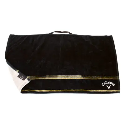 CALLAWAY EPIC STAR MICROFIBER GOLF TOWEL - BLACK / GOLD