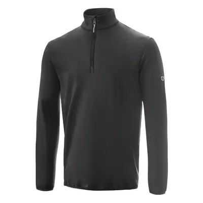 ISLAND GREEN CHILL OUT 1/4 ZIP MIDLAYER - CHARCOAL - M