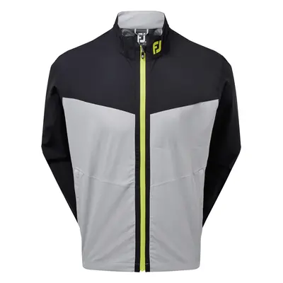 FOOTJOY HYDROLITE WATERPROOF JACKET - BLACK / GREY / LIME - S