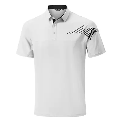 MIZUNO LASER RB GOLF POLO SHIRT - WHITE - M