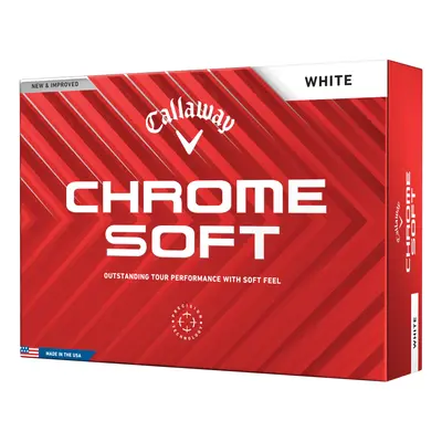 CALLAWAY CHROME SOFT GOLF BALLS - WHITE - 1 Dozen