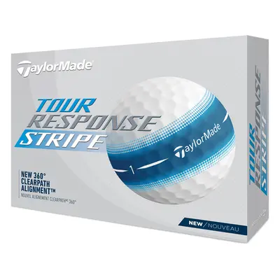 TAYLORMADE TOUR RESPONSE STRIPE GOLF BALLS - BLUE - 1 Dozen