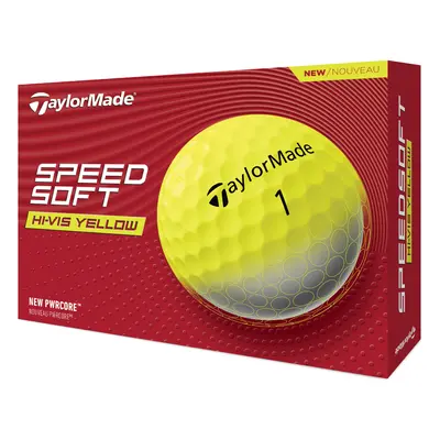 TAYLORMADE SPEEDSOFT GOLF BALLS - YELLOW - 1 Dozen