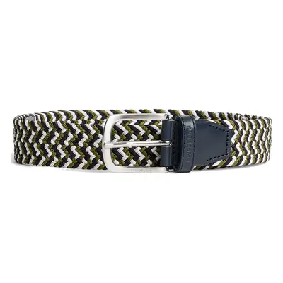 J.LINDEBERG BUBBA ELASTIC GOLF BELT - NAVY / ALMOND - 95cm