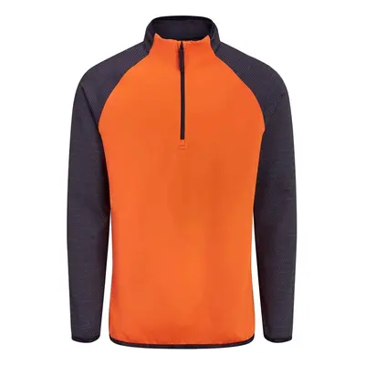 PING ASTLE 1/4 ZIP GOLF SWEATER - RUSSET / BLACK - M