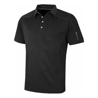 ISLAND GREEN TECH PERFORMANCE GOLF POLO SHIRT - Black , 2XL