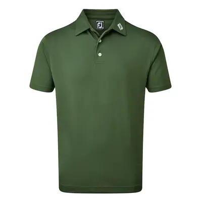 FOOTJOY 2025 STRETCH PIQUE ATHLETIC FIT GOLF POLO SHIRT - Olive - 84455 , XL