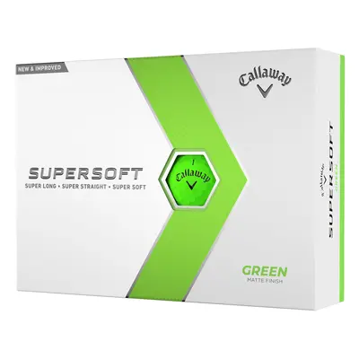 CALLAWAY SUPERSOFT GOLF BALLS - GREEN - 1 Dozen