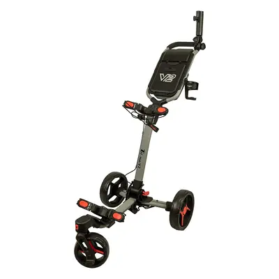 AXGLO TRI-360 V2 GOLF PUSH TROLLEY - GREY / RED +FREE £39.99 ACCESSORY PACK