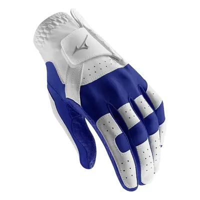 MIZUNO STRETCH FIT GOLF GLOVE - WHITE / ROYAL - LH (FOR RH GOLFER) , One Size