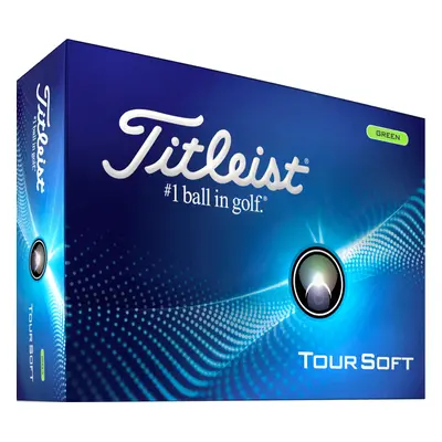 TITLEIST TOUR SOFT GOLF BALLS - GREEN - 1 Dozen