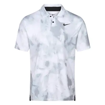 NIKE DRI-FIT TOUR OMBRE POLO SHIRT - WHITE - XL