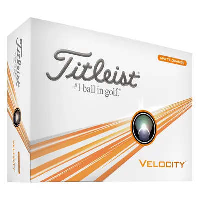 TITLEIST VELOCITY GOLF BALLS - ORANGE - 1 Dozen