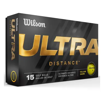 WILSON ULTRA DISTANCE GOLF BALLS - 15 BALL PACK / YELLOW