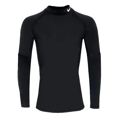 NIKE DRI-FIT LONG SLEEVE MOCK BASE LAYER - BLACK - L