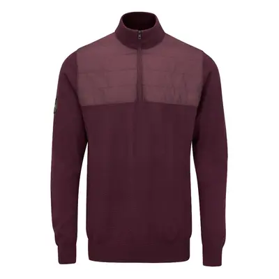 PING RANDLE HYBRID HALF ZIP GOLF JUMPER - FIG - S