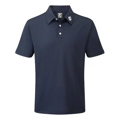 FOOTJOY 2025 STRETCH PIQUE ATHLETIC FIT GOLF POLO SHIRT - Navy - 91824 , S